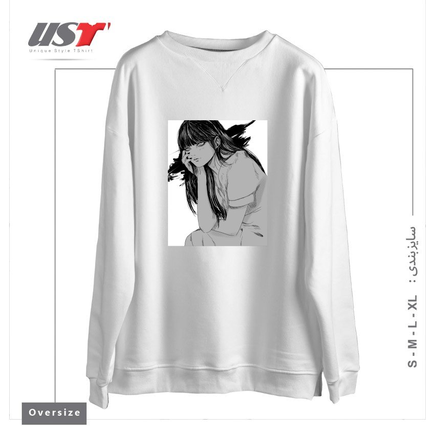 سوییشرت اورسایز طرح Kanashimi