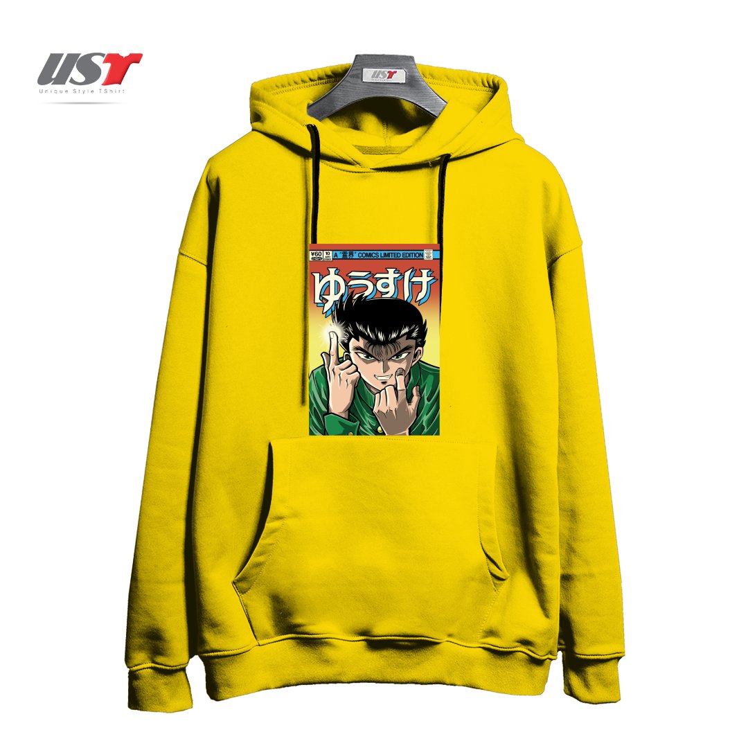 طرح YUSUKE هودی اورسایزرنگ زرد