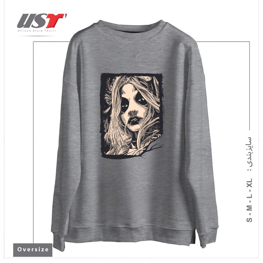 سوییشرت اورسایز طرح Witch Masks