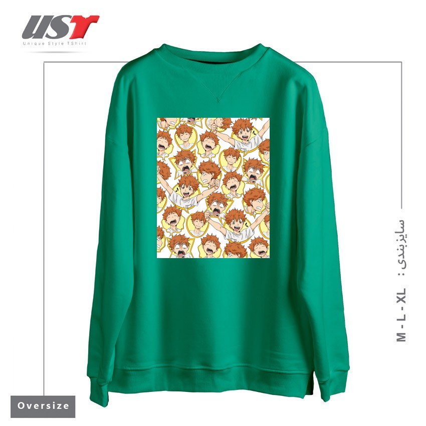سوییشرت اورسایز طرح HINATA'S RANGE OF EMOTIONS