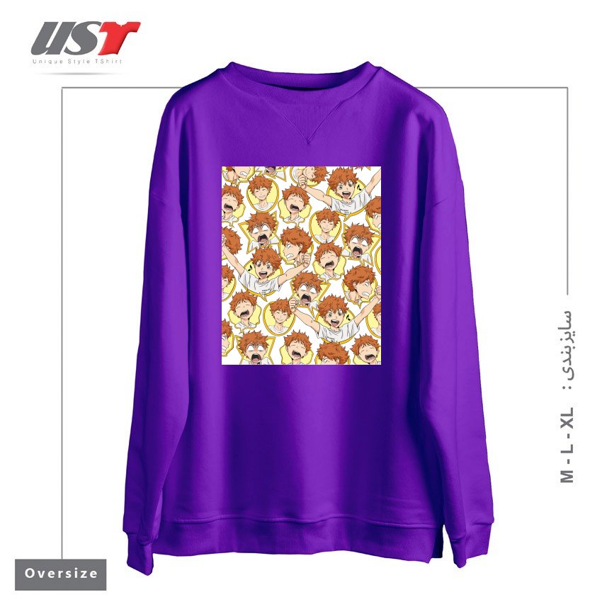 سوییشرت اورسایز طرح HINATA'S RANGE OF EMOTIONS