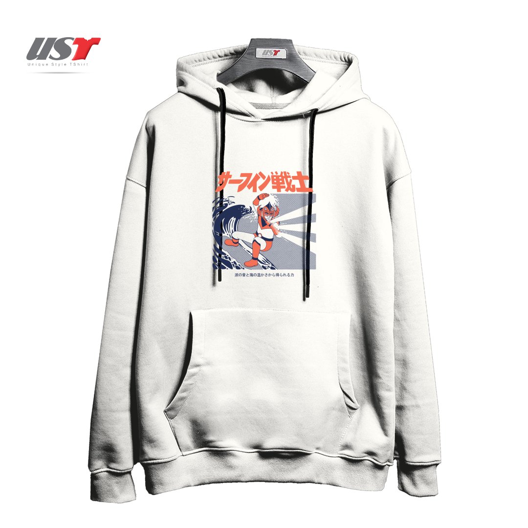 هودی اورسایز طرح Wave Warrior