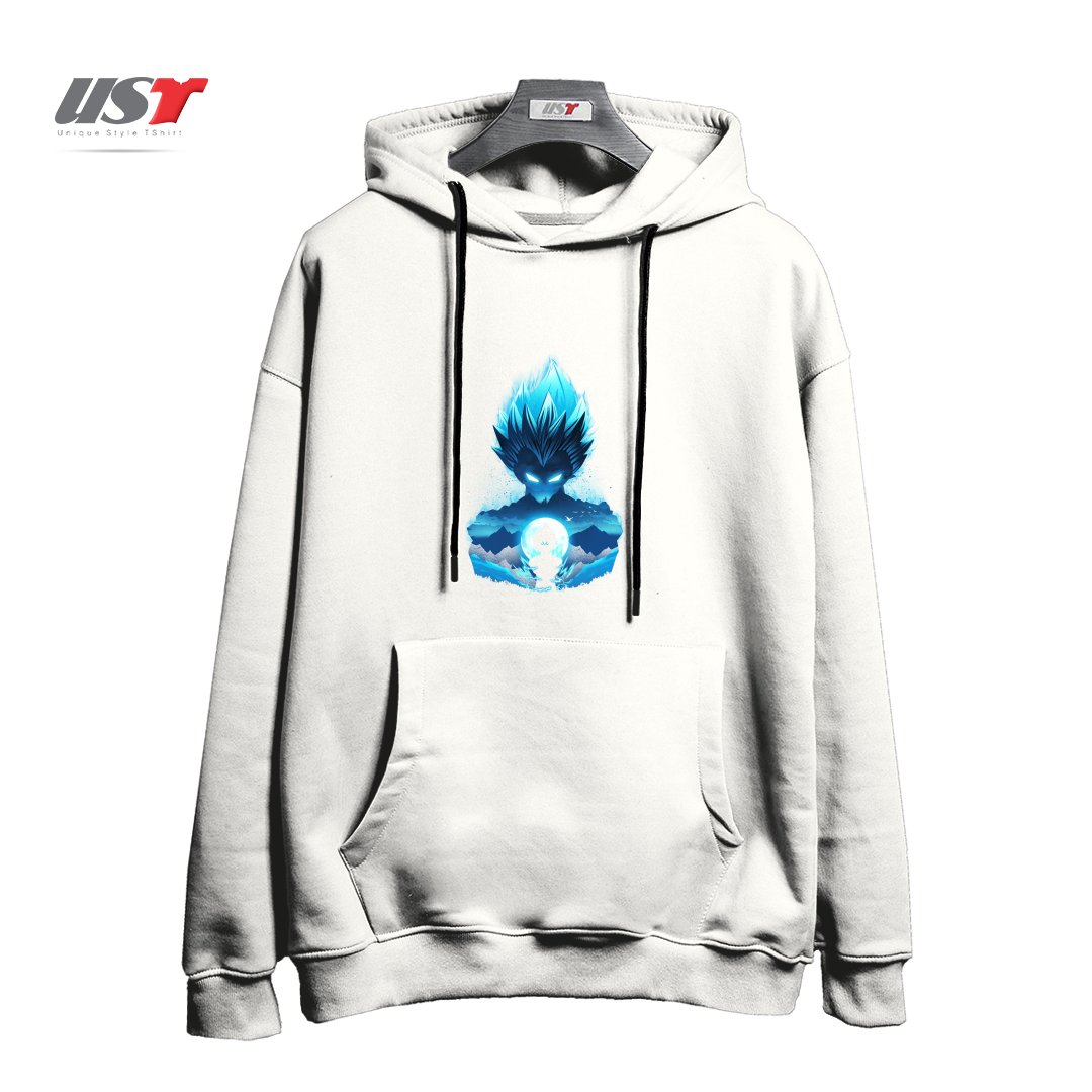 هودی اورسایز طرح Vegeta Night