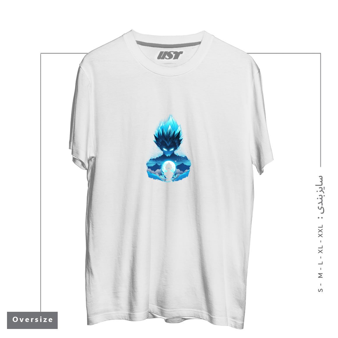 تیشرت اورسایز طرح Vegeta Night