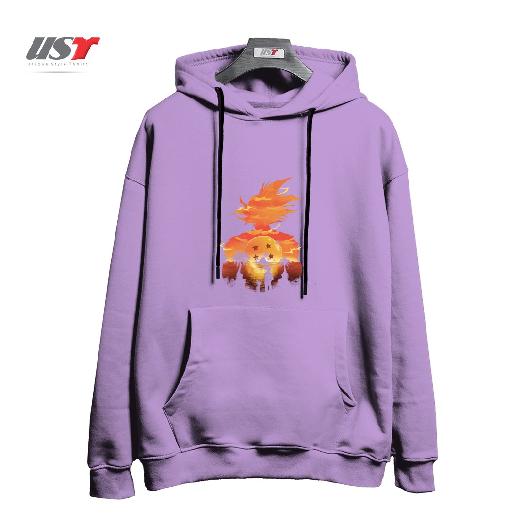 هودی اورسایز طرح Ukiyo e Super Saiyan