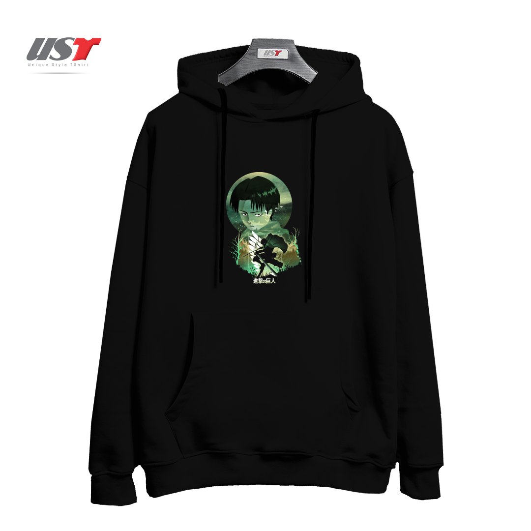 طرح titan 2 هودی اورسایزرنگ مشکی