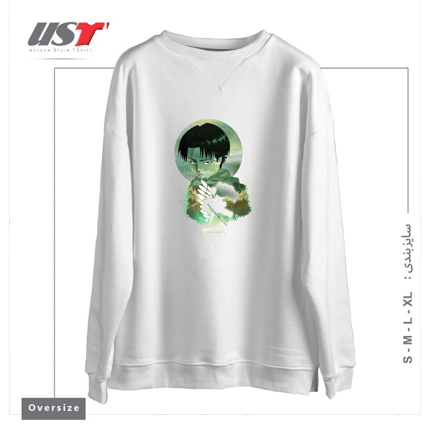 سوییشرت اورسایز طرح titan 2