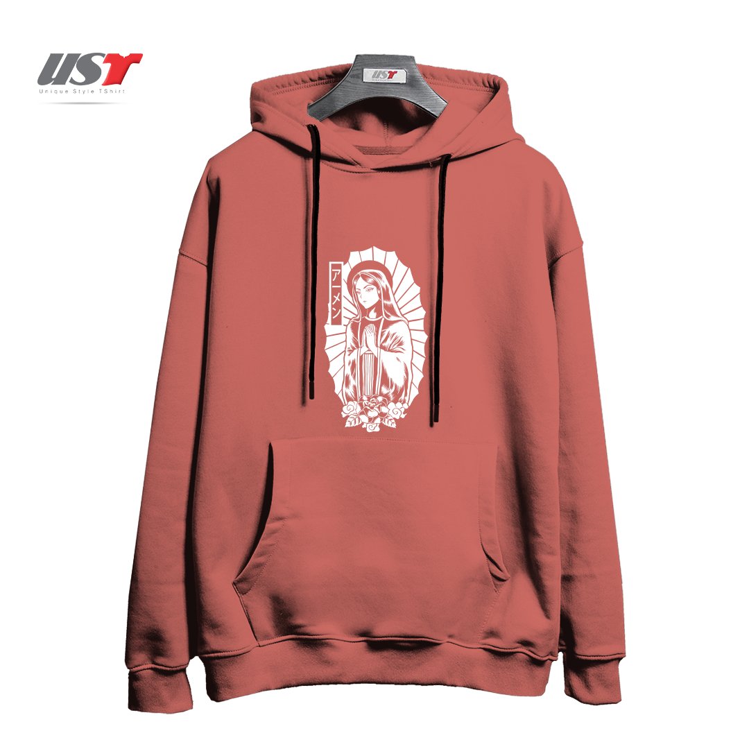 طرح Manga Mary هودی اورسایزرنگ آجری