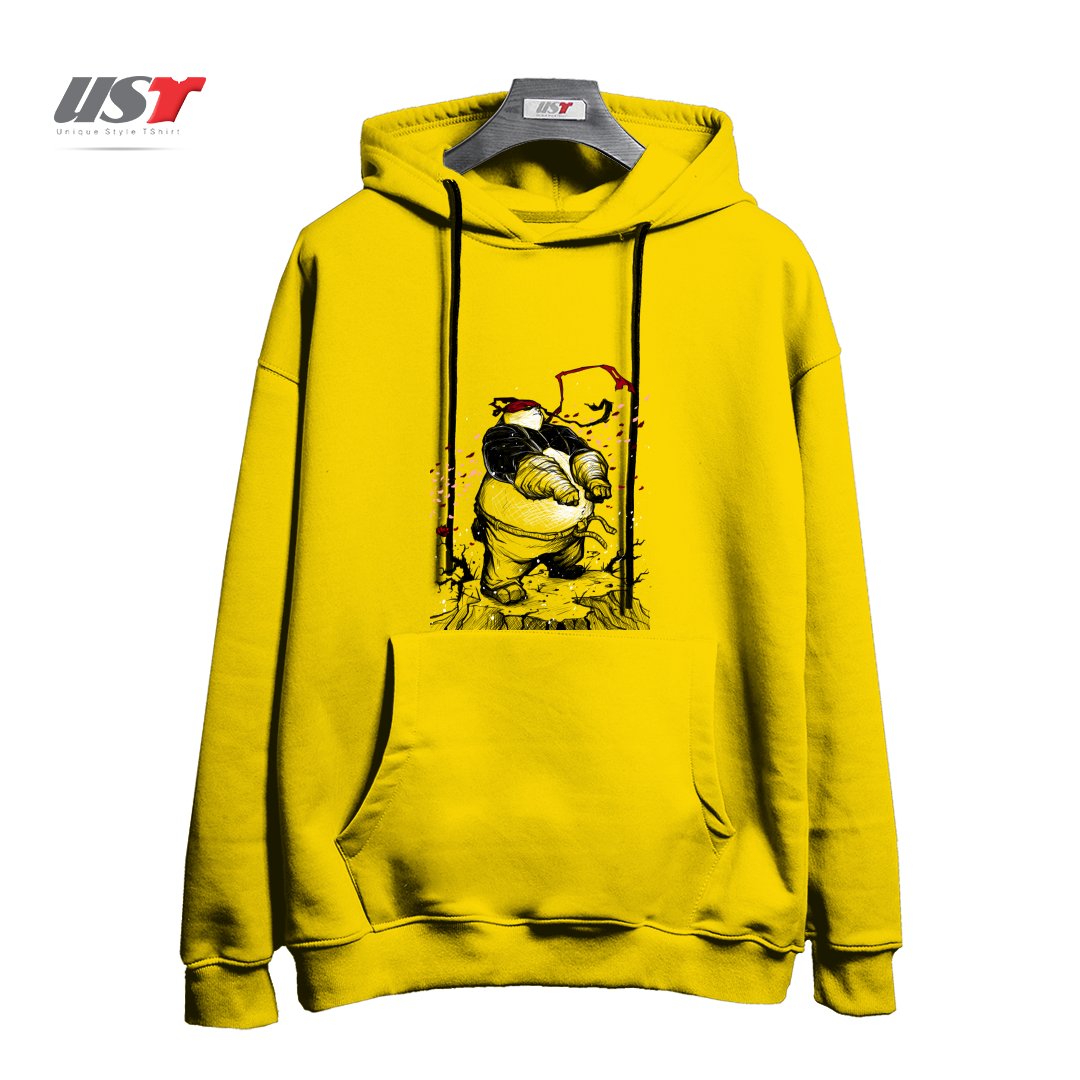 هودی اورسایز طرح Ninja Panda