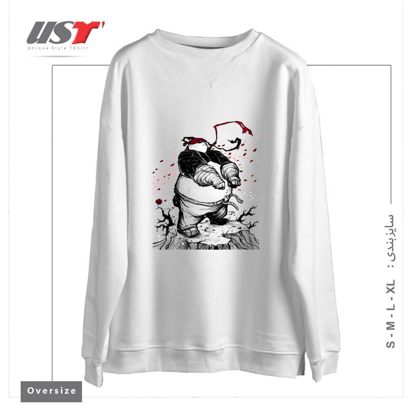 سوییشرت اورسایز طرح Ninja Panda