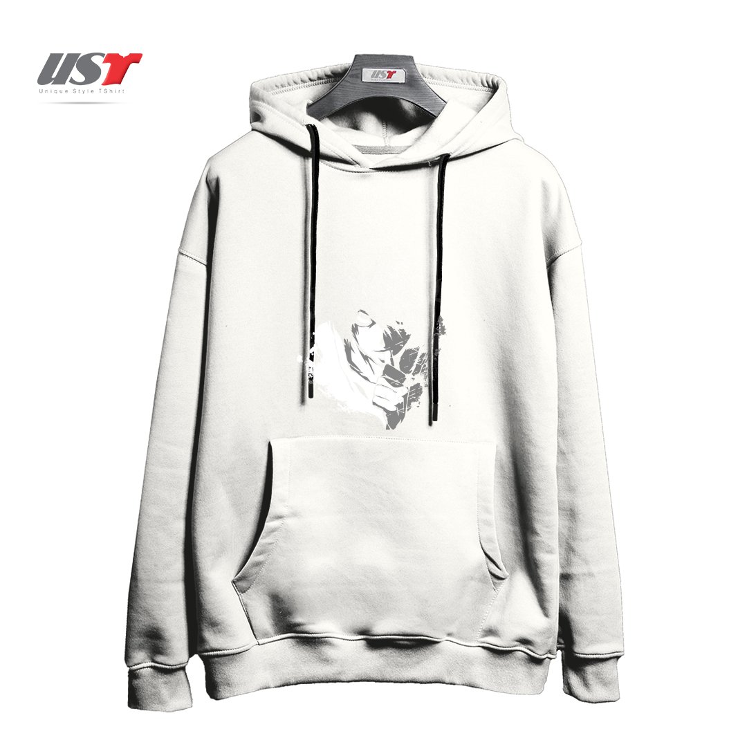 طرح The Detective هودی اورسایزرنگ سفید