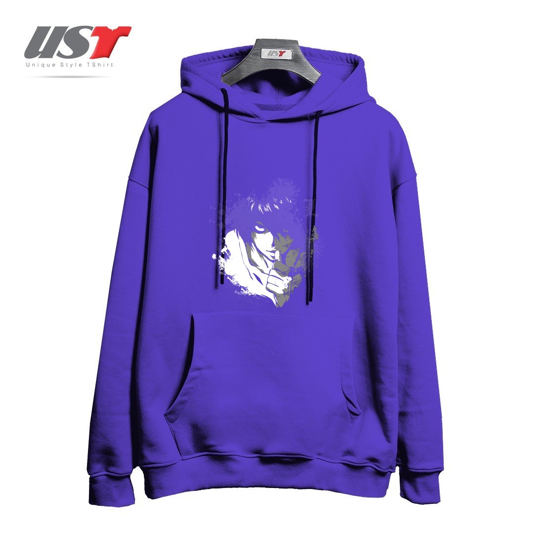 طرح The Detective هودی اورسایزرنگ بنفش