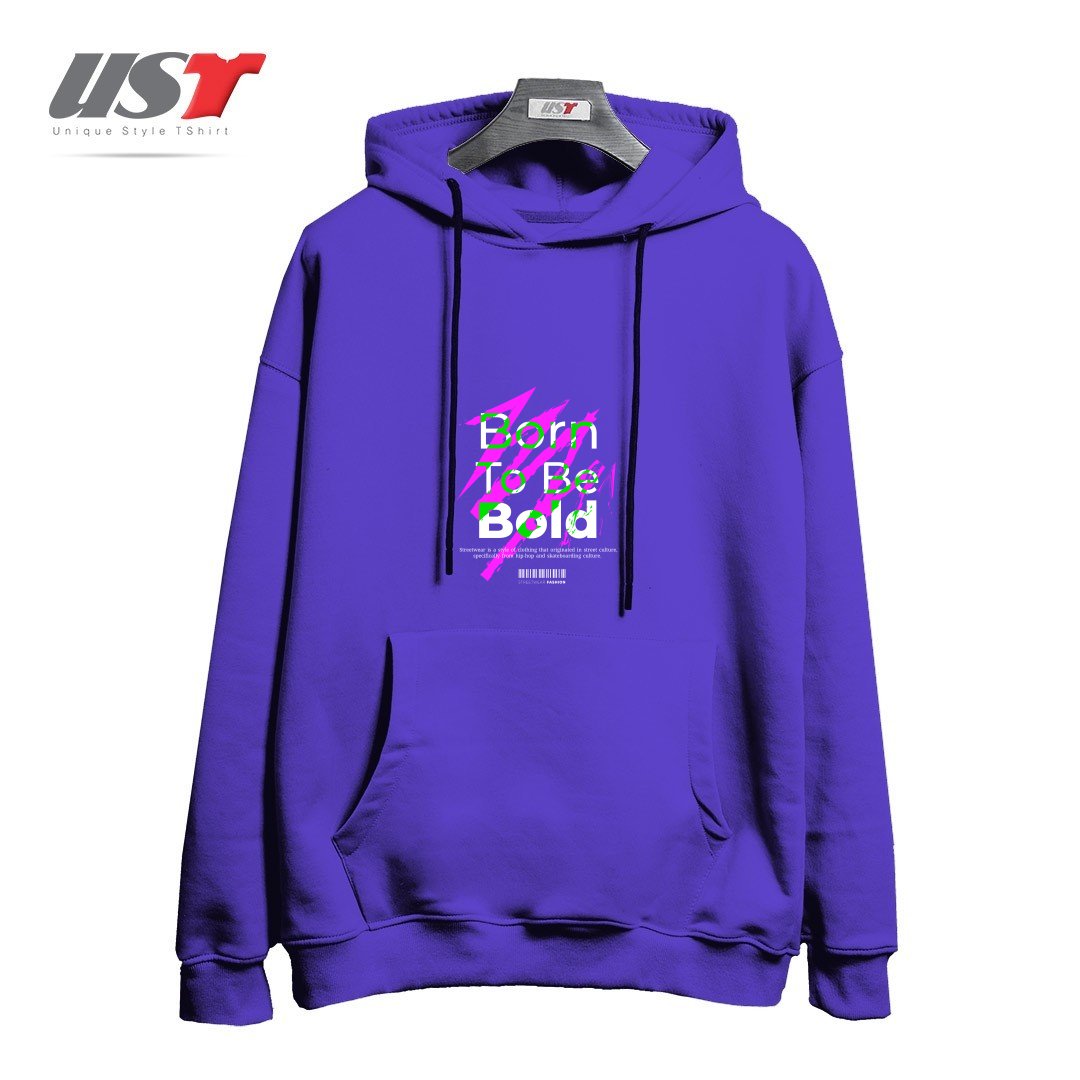 طرح typography 9 هودی اورسایزرنگ بنفش