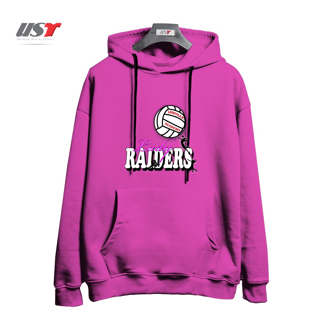 هودی اورسایز طرح LOWVILLE ACADEMY LADY RAIDERS VOLLEYBALL