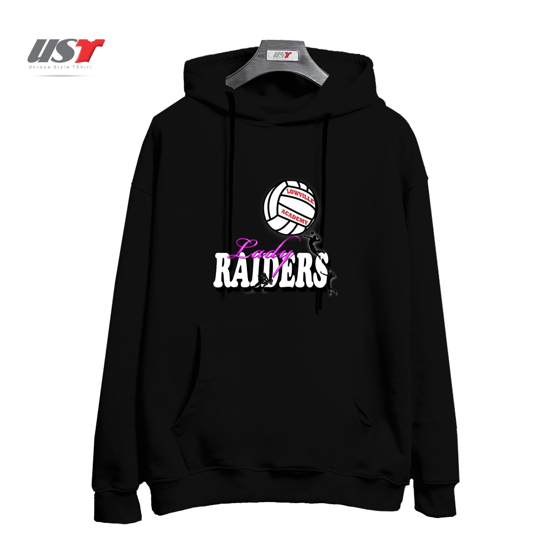 هودی اورسایز طرح LOWVILLE ACADEMY LADY RAIDERS VOLLEYBALL