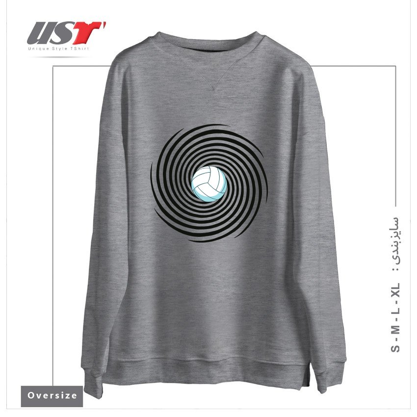 سوییشرت اورسایز طرح SPIRAL VOLLEYBALL 1