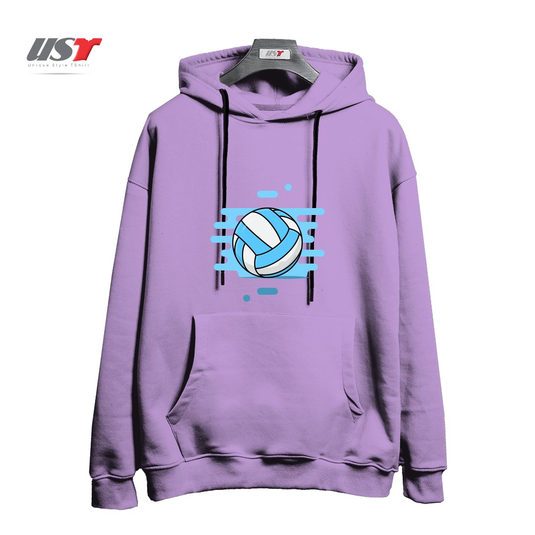 طرح VOLLEYBALL BALL هودی اورسایزرنگ یاسی