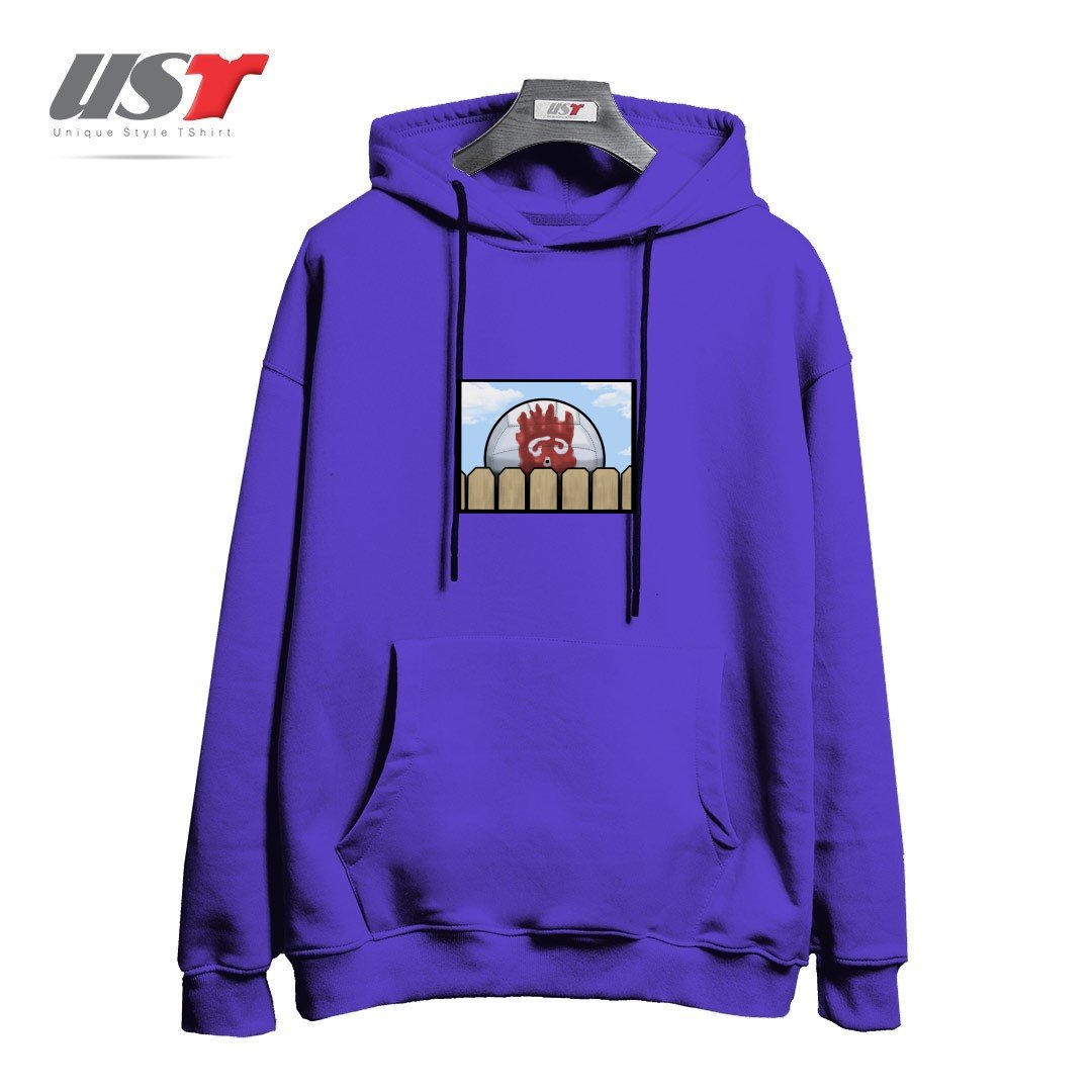 طرح WILSON هودی اورسایزرنگ بنفش