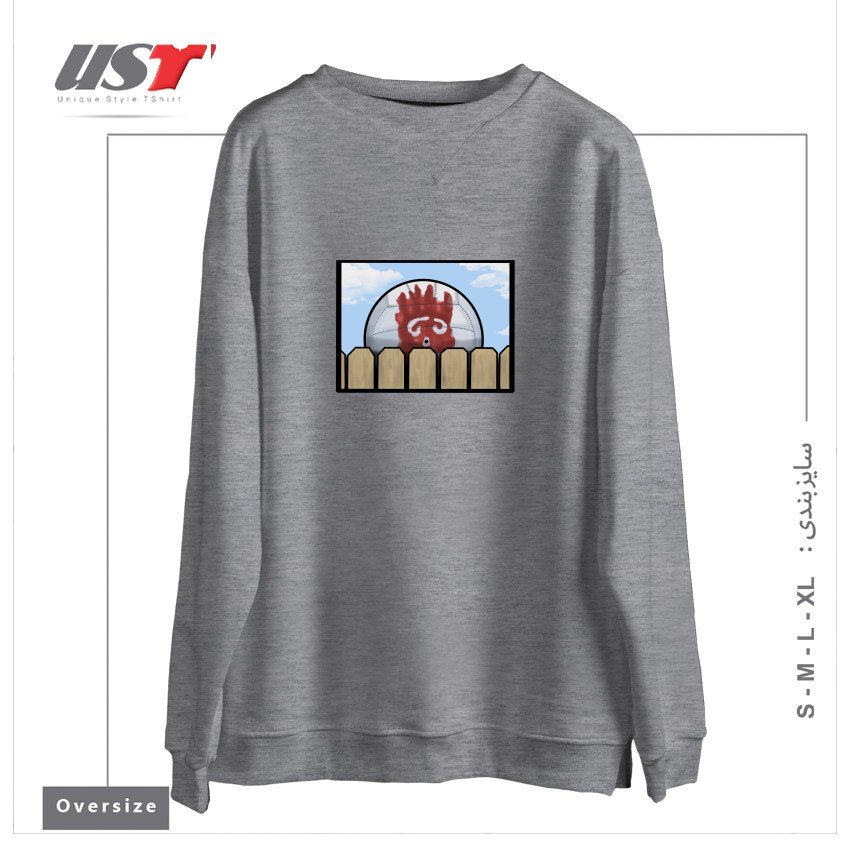 سوییشرت اورسایز طرح WILSON