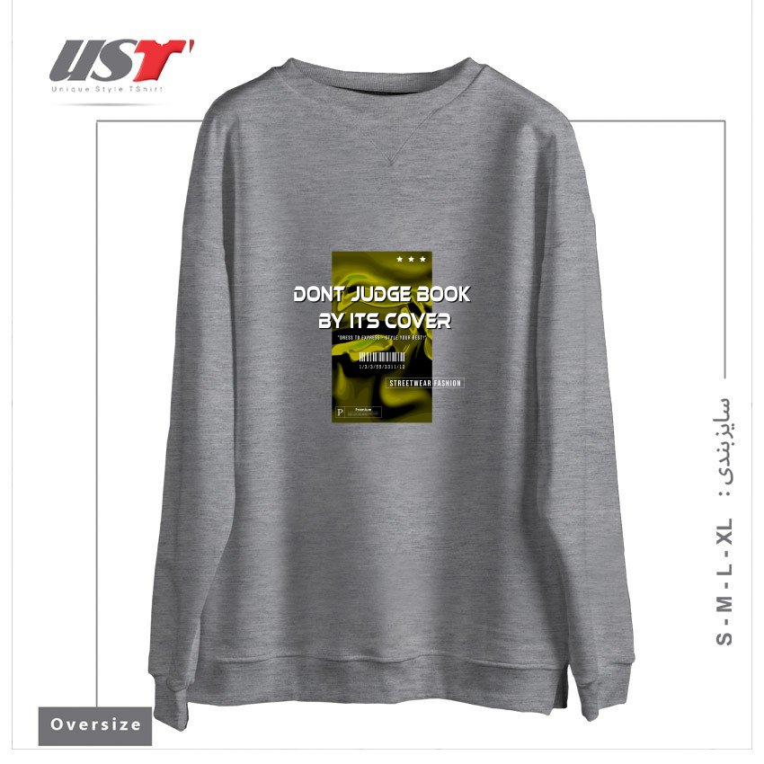 سوییشرت اورسایز طرح typography 21