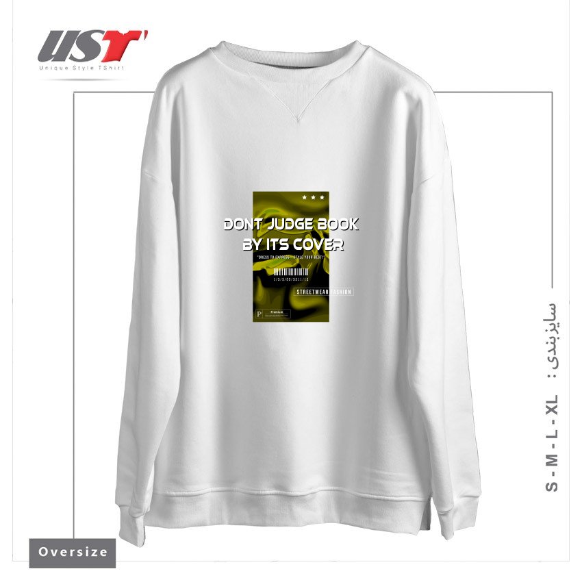 سوییشرت اورسایز طرح typography 21