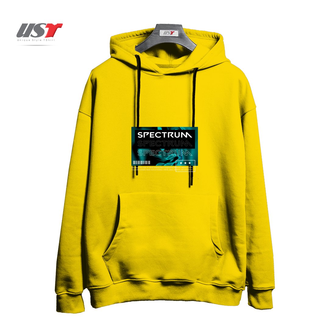 طرح typography 22 هودی اورسایزرنگ زرد