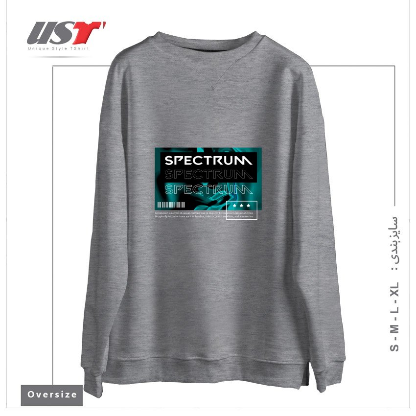 سوییشرت اورسایز طرح typography 22