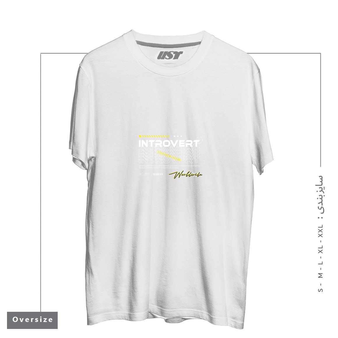 تیشرت اورسایز طرح typography 24