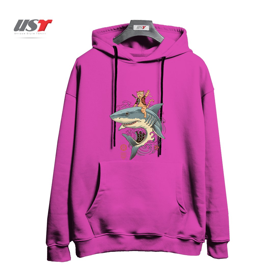 هودی اورسایز طرح CATANA SHARK