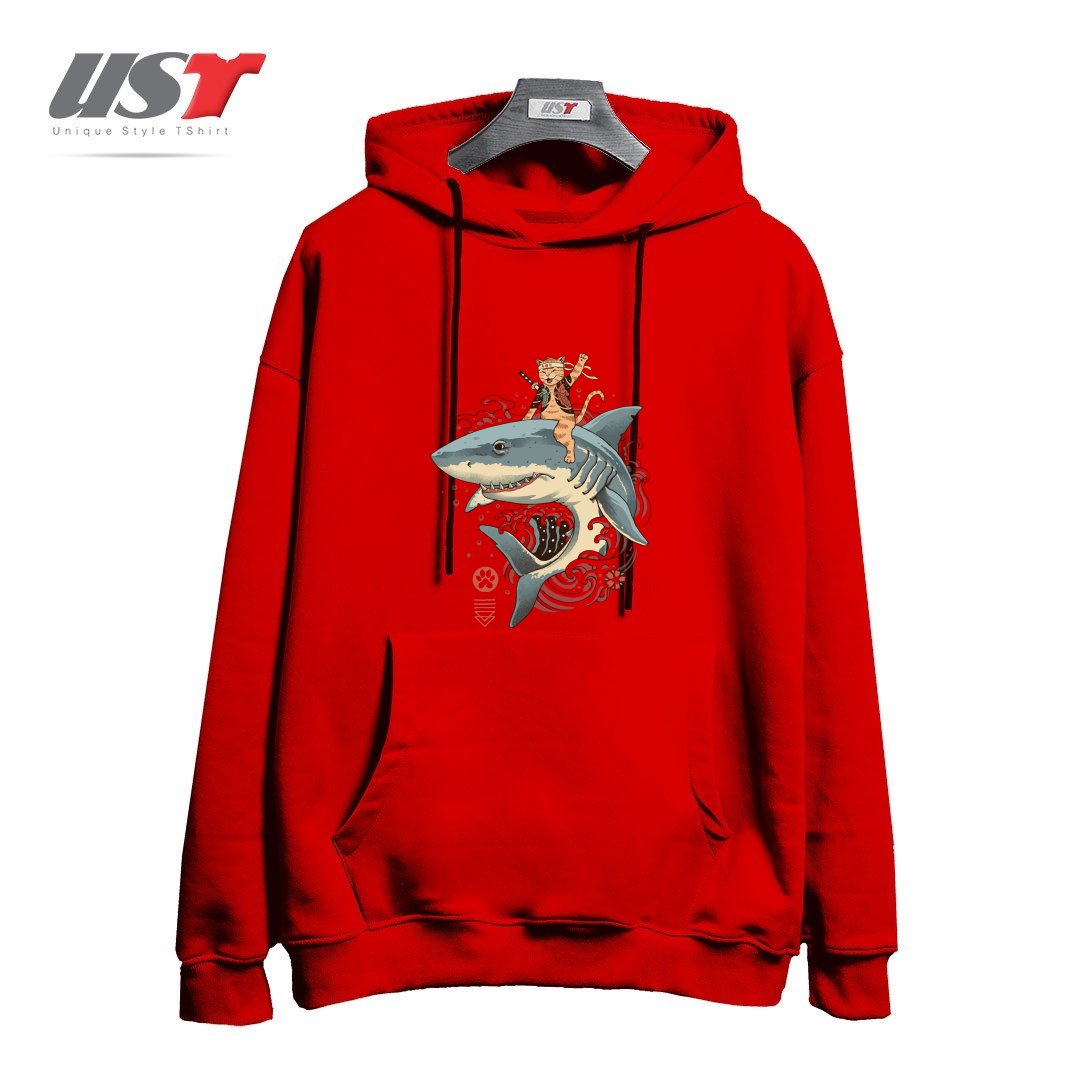 هودی اورسایز طرح CATANA SHARK