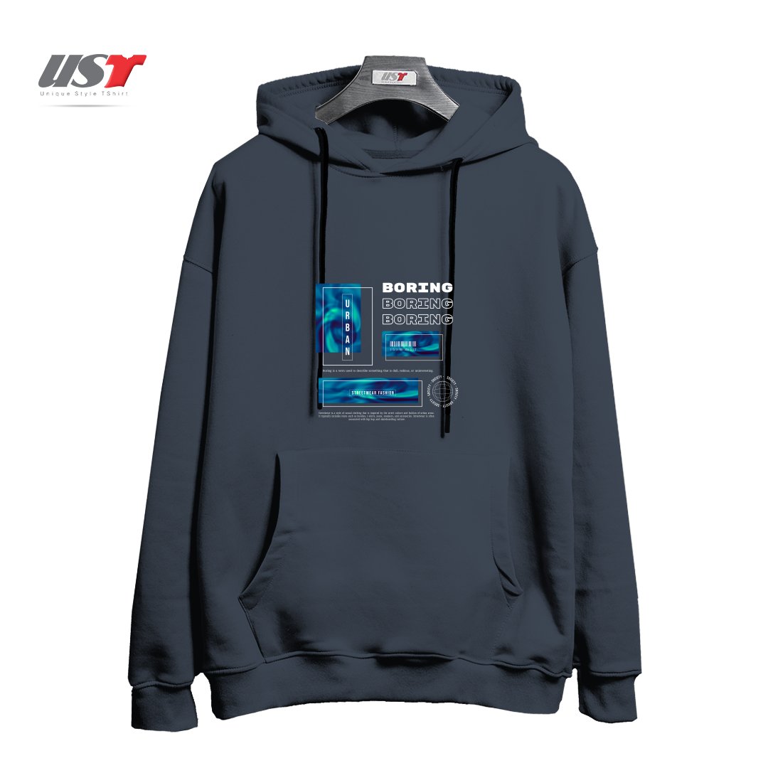 طرح typography 31 هودی اورسایزرنگ دودی