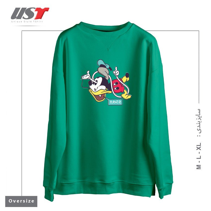 سوییشرت اورسایز طرح CHEAP KNOCKOFFS