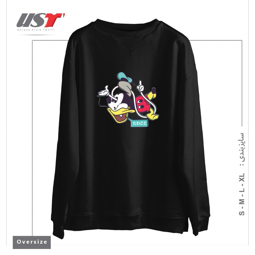 طرح CHEAP KNOCKOFFS سوییشرت اورسایزرنگ مشکی