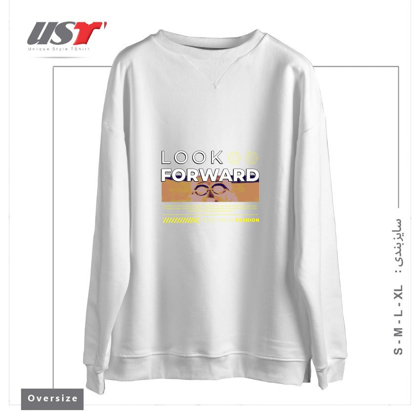 سوییشرت اورسایز طرح typography 39