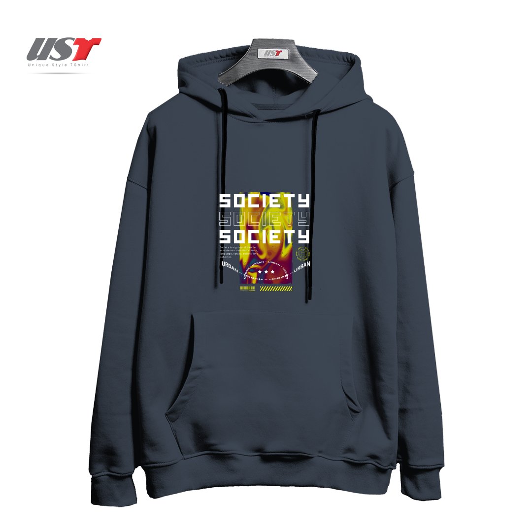 طرح typography 46 هودی اورسایزرنگ دودی