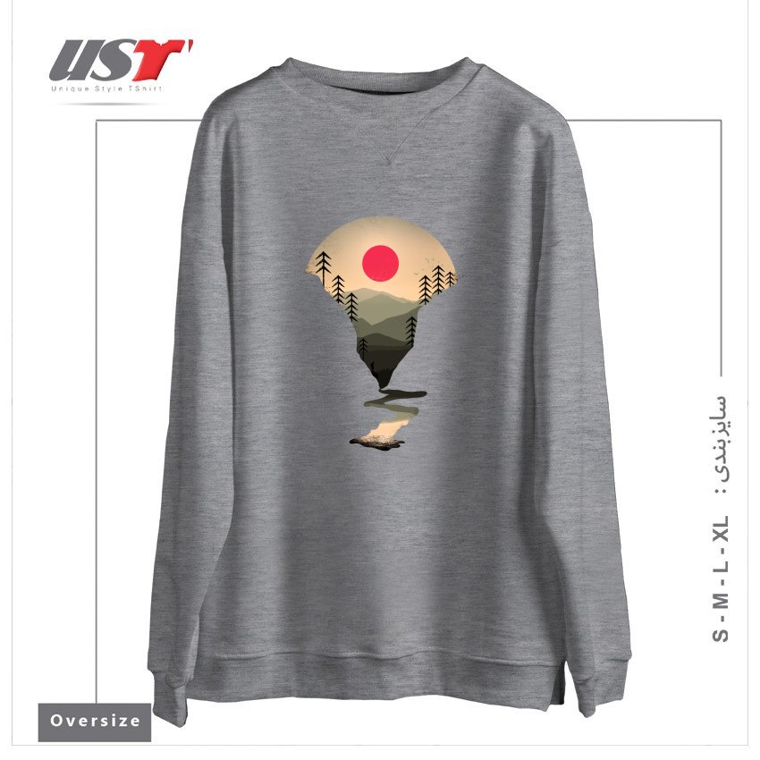 سوییشرت اورسایز طرح EXPLORING EARTH