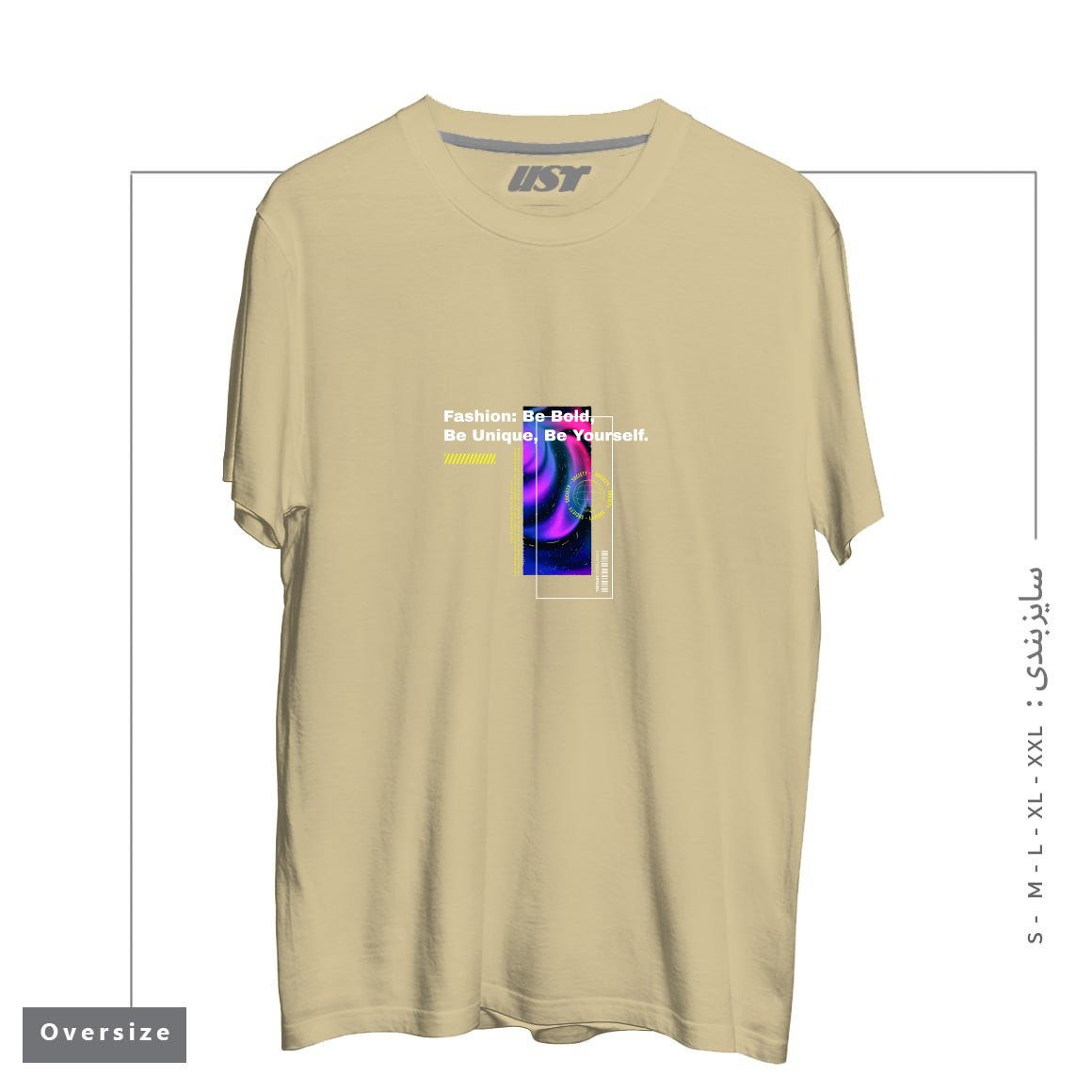 تیشرت اورسایز طرح typography 55