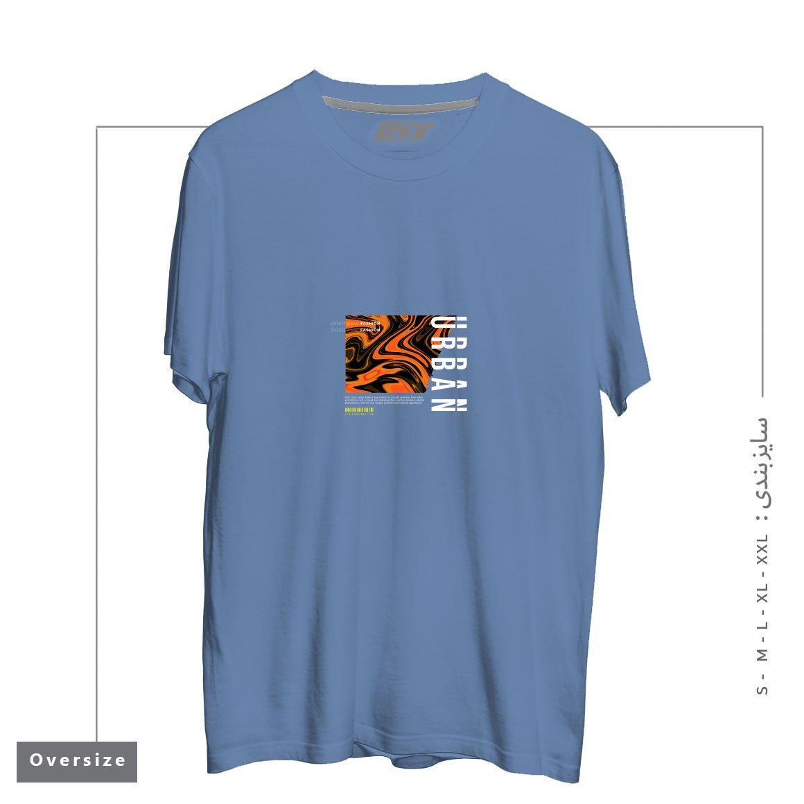 تیشرت اورسایز طرح typography 56