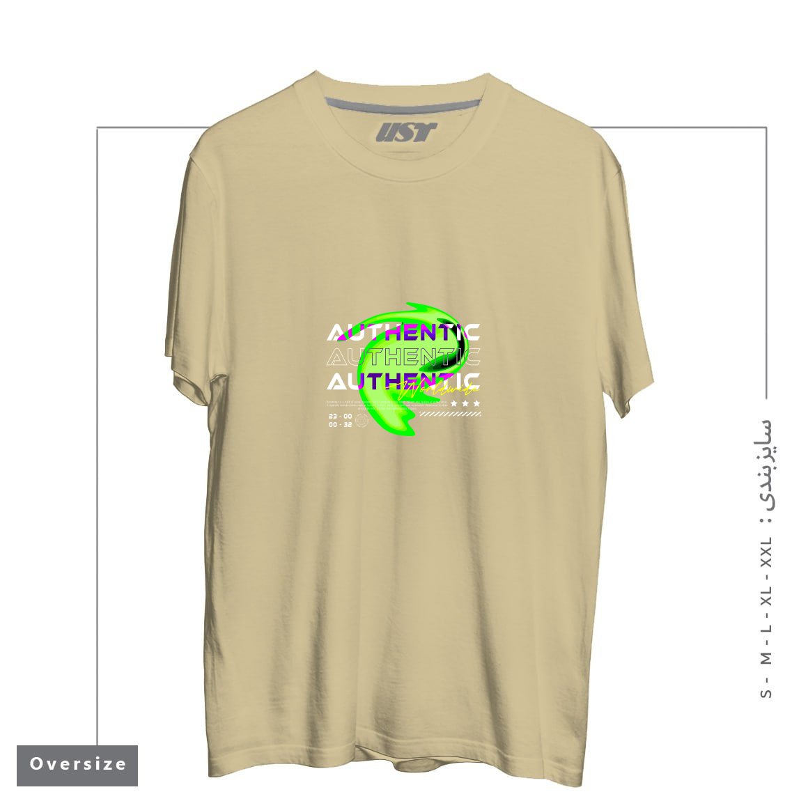 تیشرت اورسایز طرح typography 59