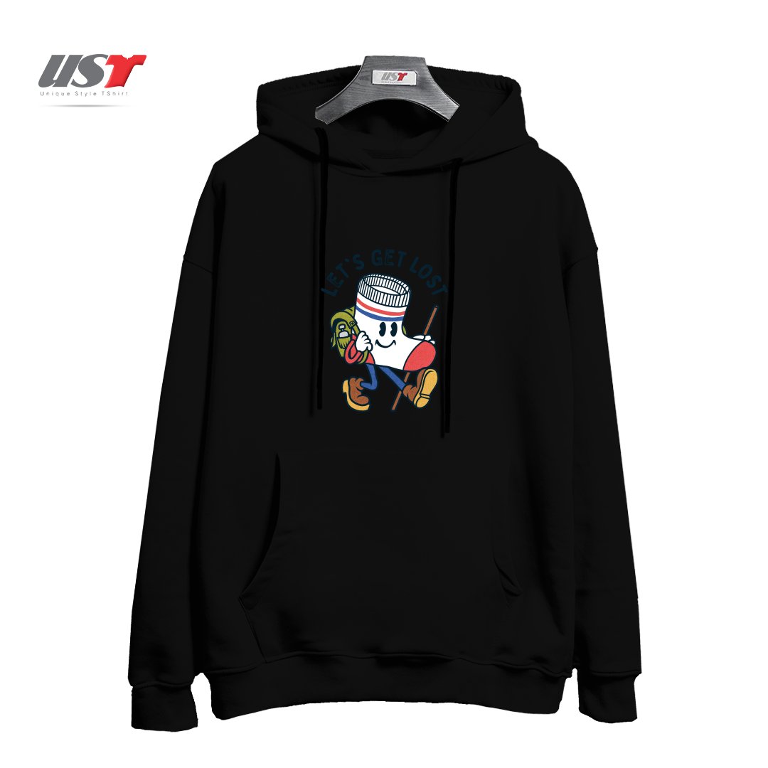 هودی اورسایز طرح LET'S GET LOST
