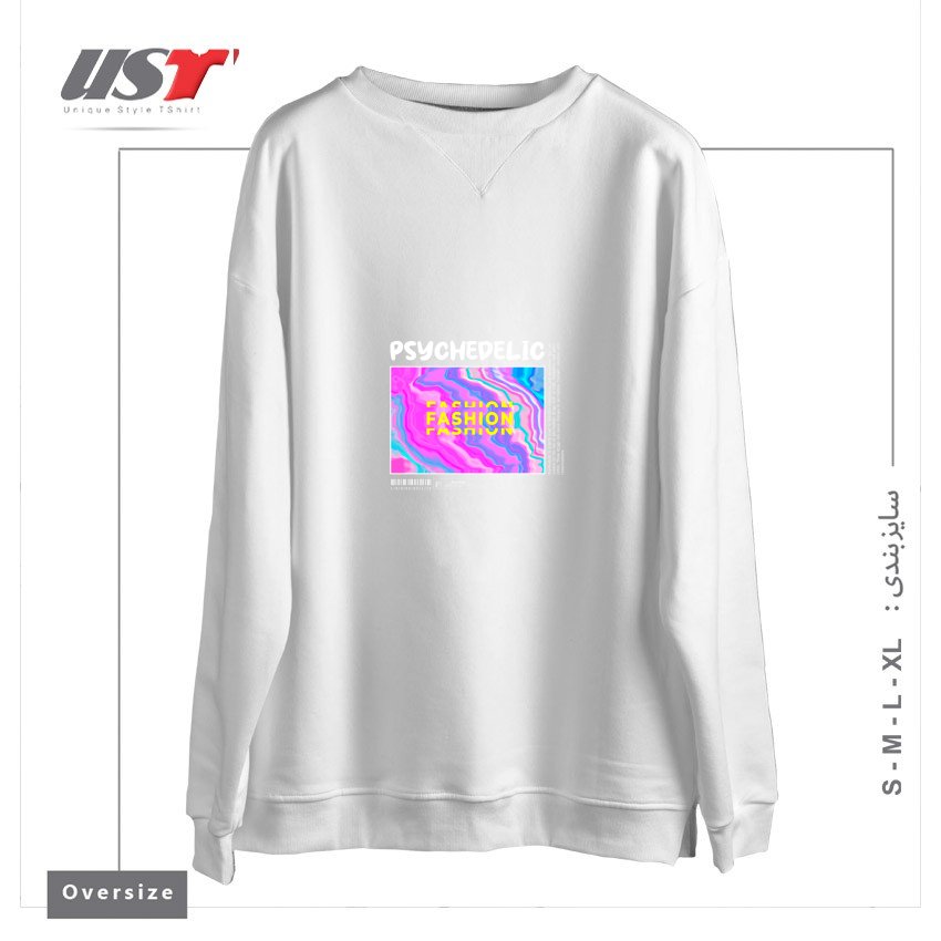 سوییشرت اورسایز طرح typography 62