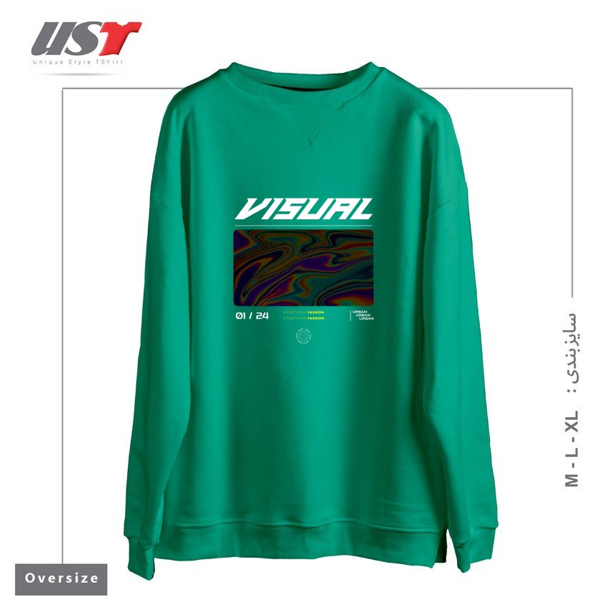 سوییشرت اورسایز طرح typography 63