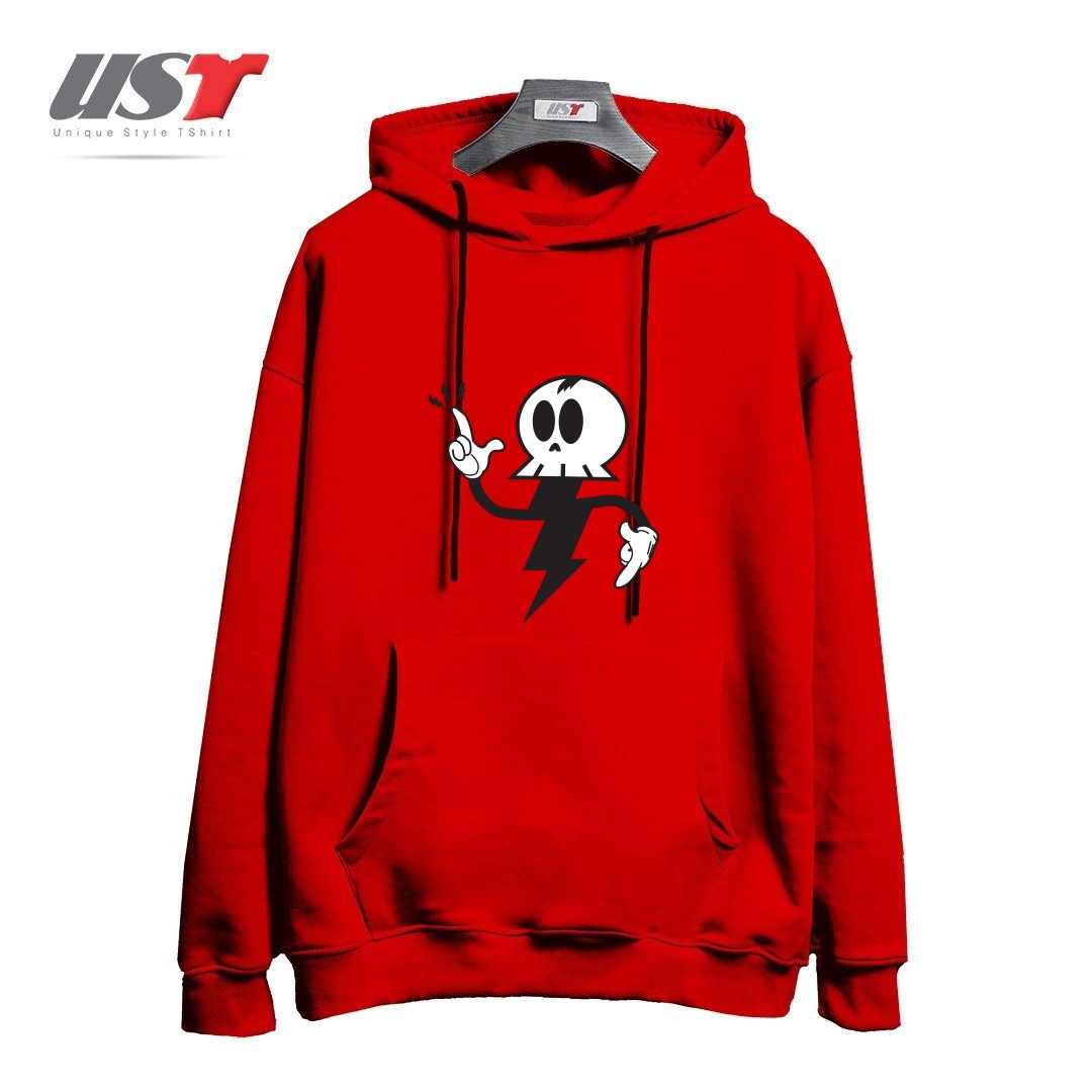 طرح DEATHRAY هودی اورسایزرنگ قرمز