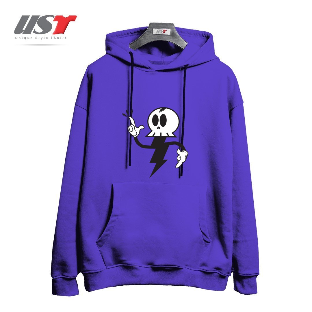 طرح DEATHRAY هودی اورسایزرنگ بنفش