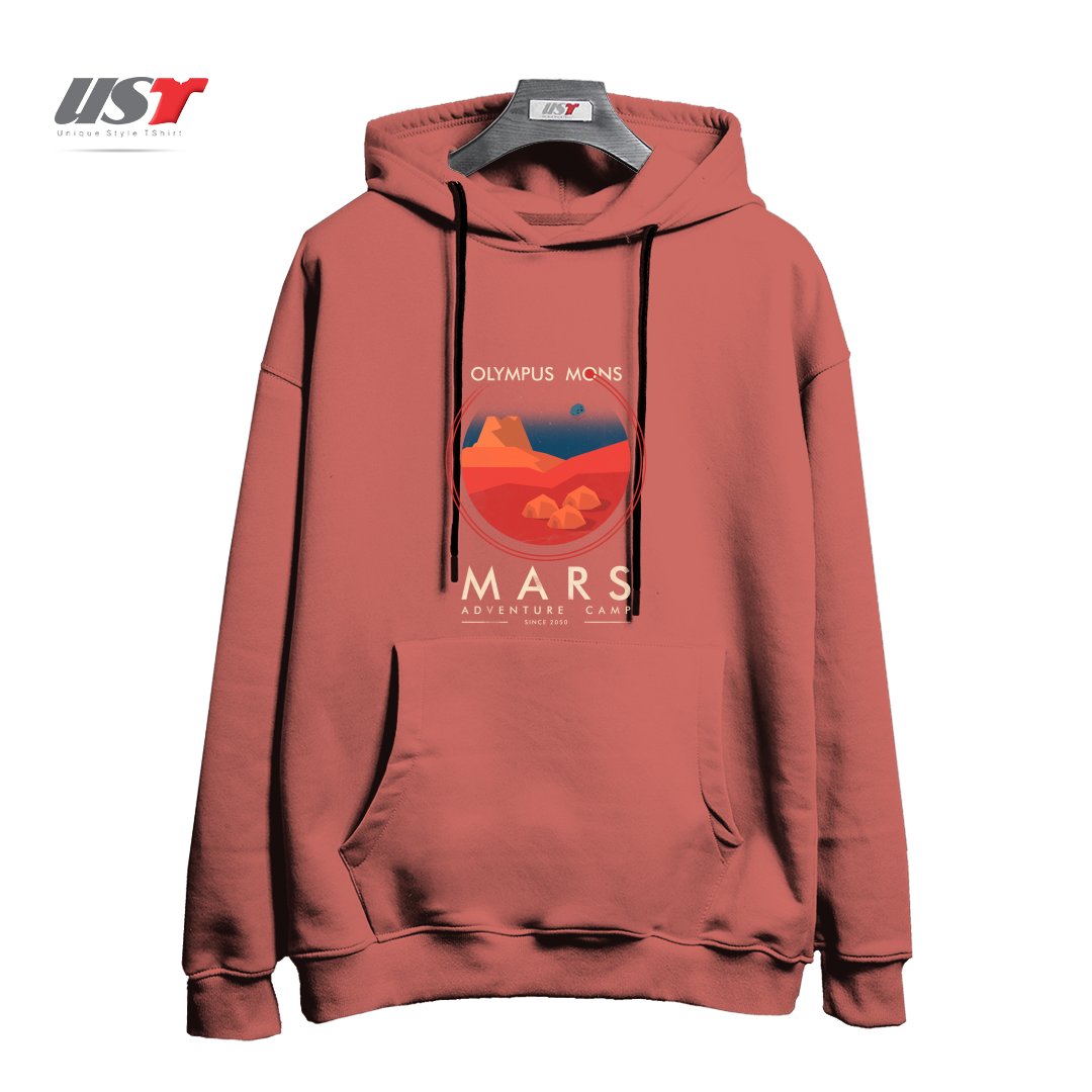 طرح MARS ADVENTURE CAMP هودی اورسایزرنگ آجری