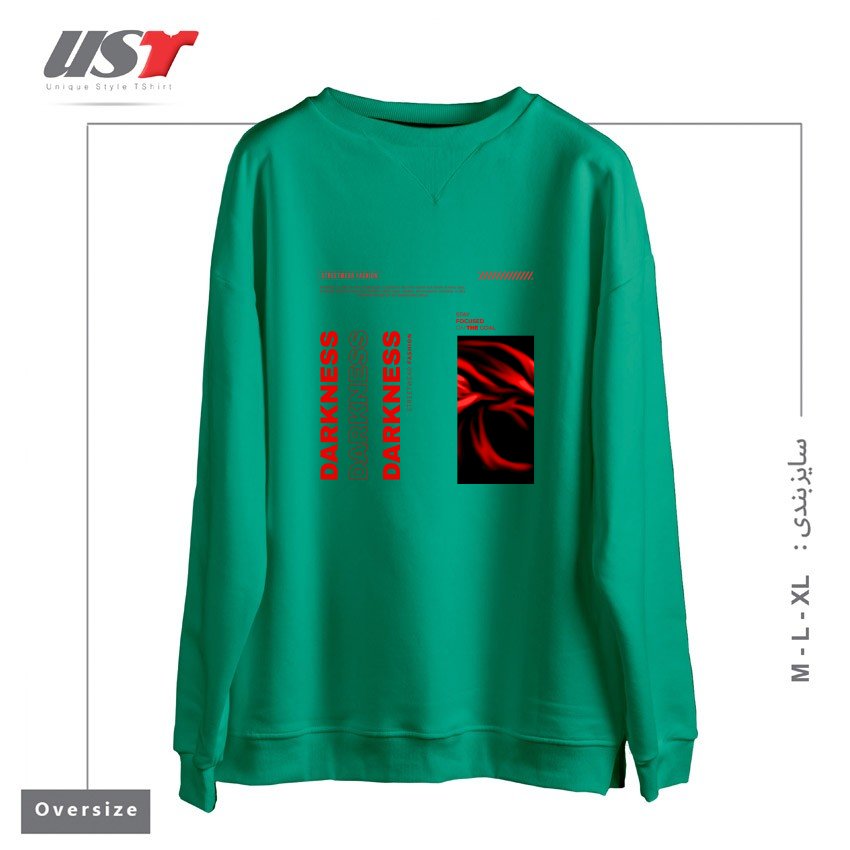 سوییشرت اورسایز طرح typography 68