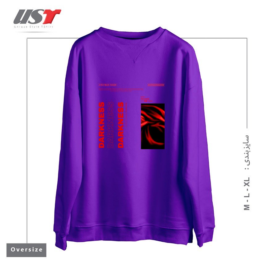 سوییشرت اورسایز طرح typography 68