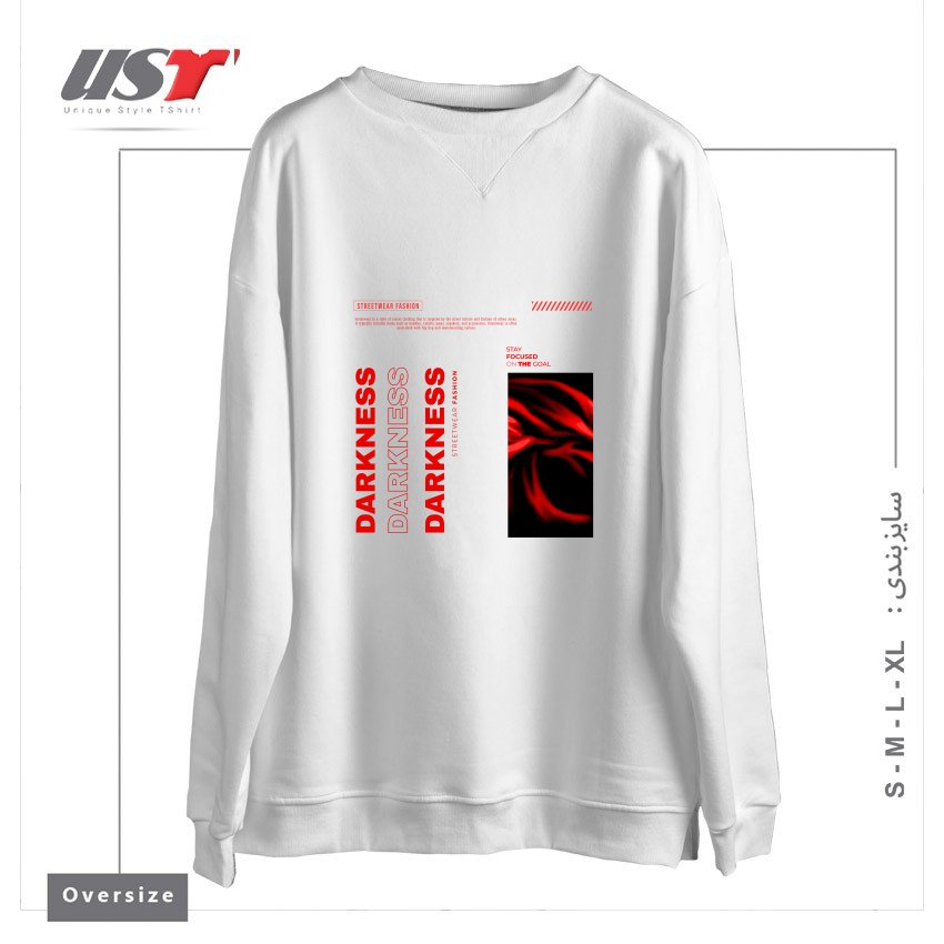 سوییشرت اورسایز طرح typography 68