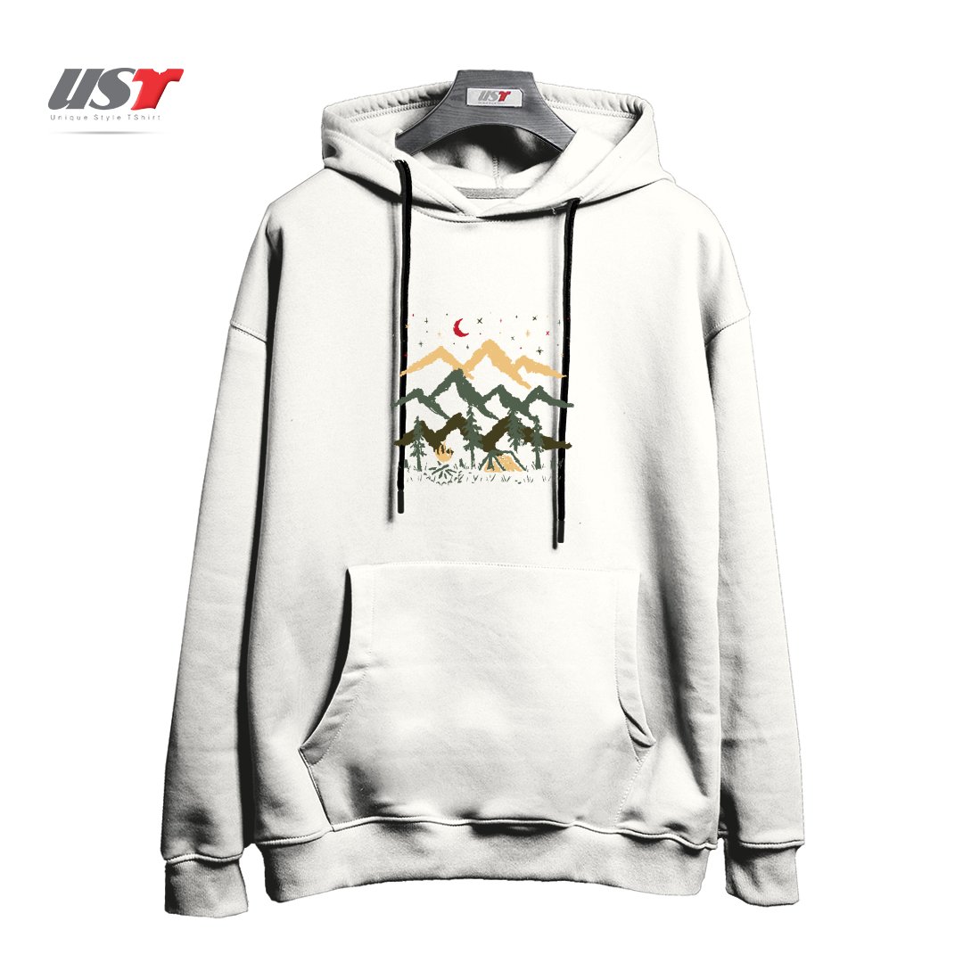 هودی اورسایز طرح NIGHT CAMPING1