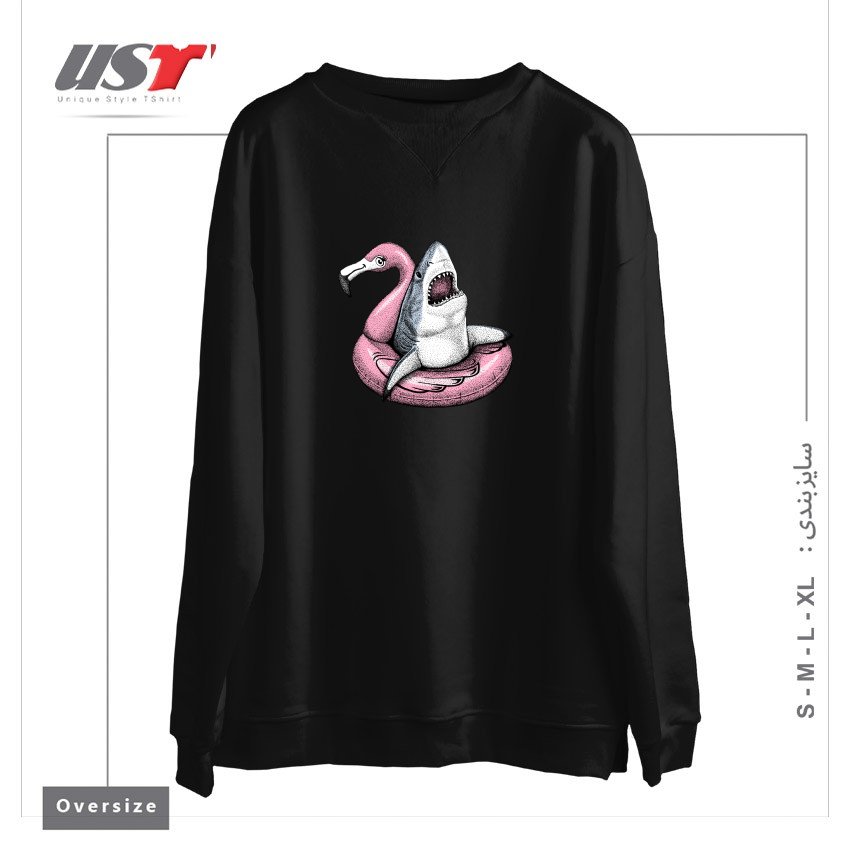 سوییشرت اورسایز طرح AHHHHH. TIME TO RELAX. (COLOR VERSION)